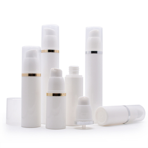 Mini Botella de Plástico de 10 ml, Color Negro, Rosa y Azul, para Envasado de Cosméticos, con Bomba Dosificadora, Impresión Superficial, Botella Airless para Lociones - Product Image 6