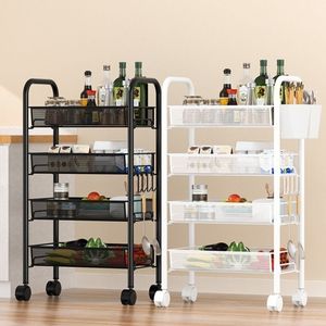 ชั้นวางของในครัว 4 ชั้น พร้อมล้อ แบบพกพาอเนกประสงค์ สำหรับห้องนอน ห้องน้ำ ห้องนั่งเล่น - Product Image 2