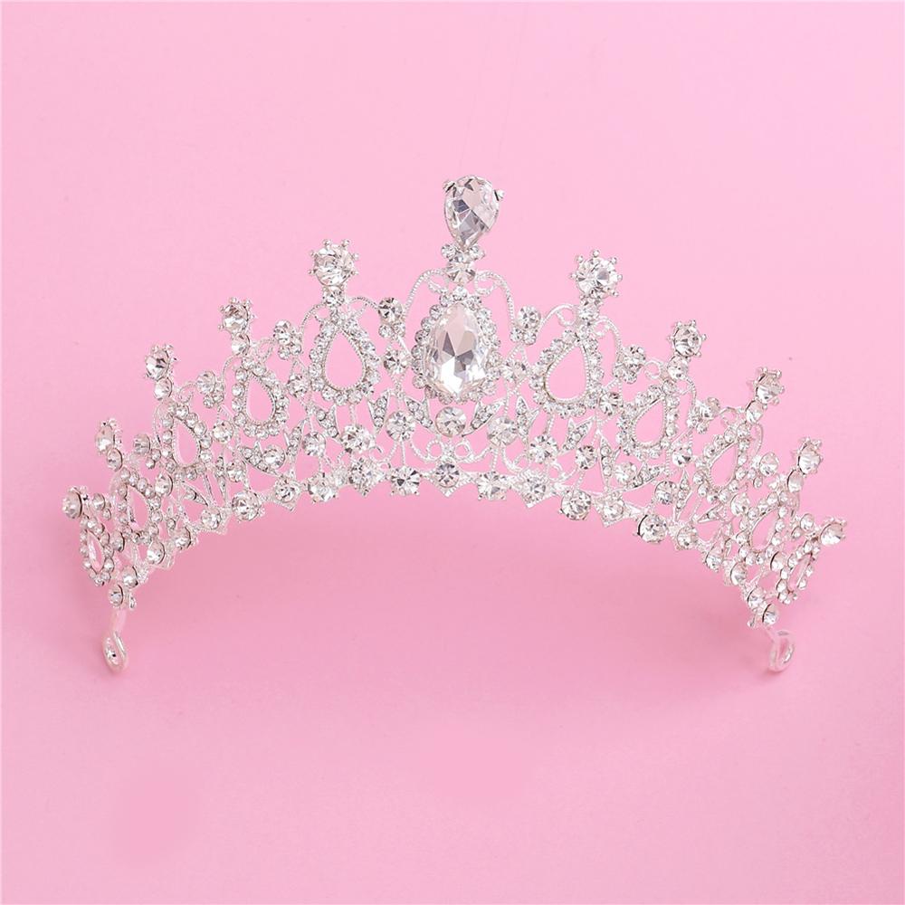 Baroque Korean Crown Bridal Tiara - Elegant Wedding Accessorise