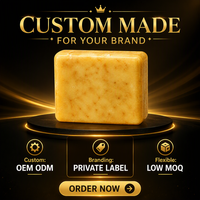 Savon Solide Moussant au Curcuma Fait Main pour le Visage et le Corps, Nettoyant, Marque Privée OEM ODM 100g