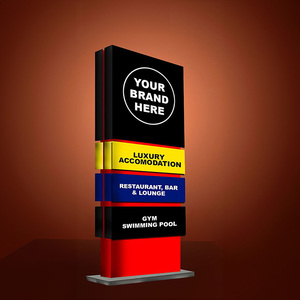 Ingresso In Alluminio per esterni Pilone segno, Cartello stradale, costruzione segno - Product Image 1