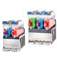 Machine commerciale de fabrication d'alcool glacé de haute qualité, fruits froids industriels, 3 bols, trois réservoirs, xrj 15lx3, 220v, thaïlande