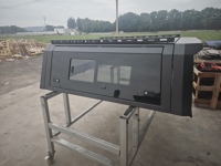 Capot de camionnette en aluminium surélevé pour camping-car, conception verrouillable, étanche, installation sans perçage pour les voyages et le camping en tout-terrain