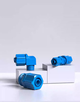Festo-Conector rápido de codo, accesorios hidráulicos y de automatización industrial, 1/4-3/8-1/2-1/4/6/9-KU, 1/4/