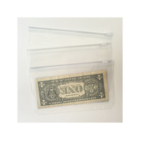 Vente en gros en plastique étanche Ziplock A6 fermeture éclair pochettes argent économies farce organisateur enveloppes à monnaie pour classeur Budget