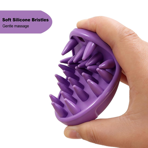 2026 New Design Soft Silicone Universal Ellipse <b>Pet</b> Bath <b>Brush</b> Conical Comb with Hook Hole for <b>Pet</b> Grooming and Massage - Product Image 3