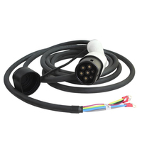 Nouveau IEC 62196 Type 2 AC 16A 32A monophasé triphasé 3.5kw 7kw 11KW 22kw 5M EV câble de charge pistolet pour côté voiture