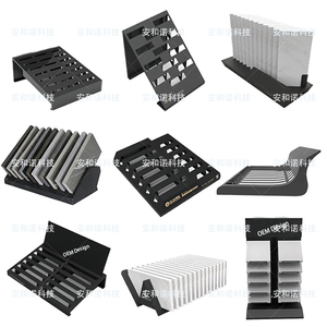 Présentoir personnalisable de comptoir de carreaux de marbre de pavage en pierre naturelle artificielle de mosaïque nouveau design pour l'usage de salle <span class=keywords><strong>d</strong></span>'exposition - Product Image 5
