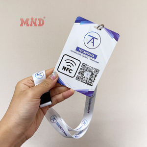 カスタムプラスチックPVC従業員<span class=keywords><strong>ID</strong></span>カードデジタル印刷バッジストラップ付きNFC名刺 - Product Image 6
