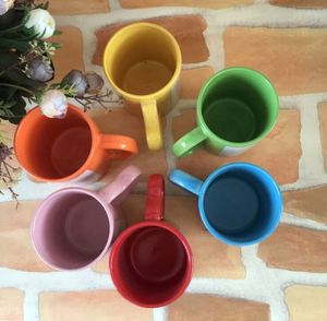 Most Popular Colorful Ceramic Mug With <b>Heart</b> <b>Shape</b> Handle - Product Image 2