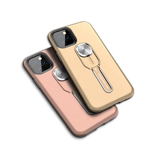 2019 Nuovi Prodotti di PC + TPU Antiurto Cassa Del Telefono per Il Iphone Caso di 11 Con Anello di Metallo Cavalletto - Product Image 1