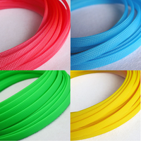 Manga de Cable trenzado para mascotas, envoltura de alambre extensible, aislamiento de nailon de alta densidad, funda ajustada, arnés Protector