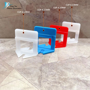 Entretoise de nivellement de carrelage Cales et clips de nivellement de sol 1/16 Entretoises de carrelage Paire de système de nivellement Niveleur de sol en porcelaine 1.0mm - Product Image 3