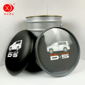 Cubo de hierro de pintura de 20 litros con mango de tapa vacío de alta calidad de metal impreso personalizado - Product Image 3