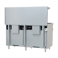 Cuisinière à gaz commerciale multi-configurations Meilern en acier inoxydable avec plaque de cuisson combinée et four à trois brûleurs, dotée d'un contrôle de zone double, gaz naturel