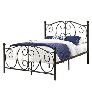 Marco de cama de metal personalizado con base de plataforma cómoda Muebles de dormitorio modernos que incluyen tamaños de cabecero King y Double - Product Image 1
