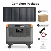 Station d'alimentation 3000W 2688Wh, norme européenne, pour camping-car sans accès au réseau électrique, alimentation de secours pour camping en pleine nature