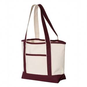 Sac fourre-tout en toile de coton recyclable avec logo imprimé personnalisé, options de couleur et de taille personnalisées, impression sérigraphique pour femmes - Product Image 5