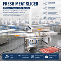 Machine à trancher la viande fraîche automatique, épaisseur réglable, équipement de découpe de viande pour supermarché, boucherie