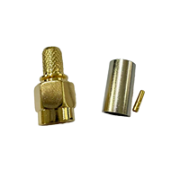 Connecteur RP-SMA-C-J3 RF RP SMA Connecteur mâle à sertir RG142 RG58 Câble