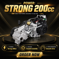 Nouveau Moteur GY6 200cc avec Boîte Automatique CVT, Marche Arrière, Arbre d'Équilibrage, Refroidissement par Air pour Véhicules Utilitaires, Karts et Quads