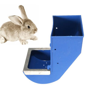 Mangeoire suspendue pour lapins, hamsters et cochons d'Inde, avec abreuvoir intégré pour cage à lapins - Product Image 1