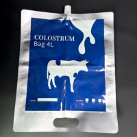 Sacs d'alimentation 2L 3L 4L en feuille d'aluminium pour pasteurisation, emballage de colostrum, sacs de colostrum pour l'alimentation des veaux, premier lait