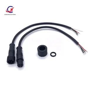 custom male to female waterproof durable cable wire extension connector for auto industry audio video