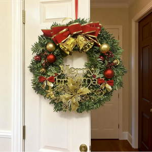 Guirlande de Noël de qualité supérieure, décoration de porte vintage pour les fêtes, utilisation domestique, durable - Product Image 2