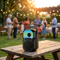 Altavoz Inalámbrico ABS-6103 Personalizado con Nombre BT, Luz RGB, Sonido Estéreo, para Fiestas en Casa, Interior/Exterior, Personalización de Fábrica, Envío en 7 Días, CE RoHS