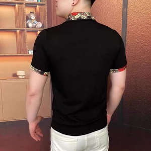 Camisa de Hombre 100% Algodón con Estampado Floral, Transpirable, Manga Corta, Cuello en Contraste, Corte Ajustado, Informal, para Negocios o Golf - Product Image 5
