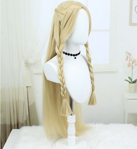 Femme Anime Party Delicious in Dungeon Cos Marcille <span class=keywords><strong>Donato</strong></span> Perruque blonde longue et droite tresse cheveux FCGD-040 - Product Image 4