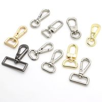 Mousqueton pivotant à déclenchement rapide, accessoires de quincaillerie, 58*27mm, en alliage de zinc, boucle mousqueton métallique pivotante à dégagement rapide pour sangle de sac