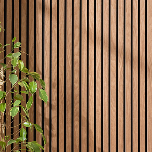 Âm thanh bằng chứng tấm Tường gỗ sồi vàng gỗ tự nhiên Veneer MDF slat sợi polyester tấm âm thanh - Product Image 5