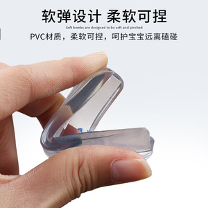 Resonance Transparent L-Shaped Silicone <b>Corner</b> <b>Protector</b> For Furniture Edge Guard - Product Image 3
