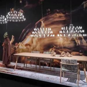 โคมไฟระย้าดีไซน์เนอร์สไตล์นอร์ดิกมินิมอลลิสต์สำหรับห้องนั่งเล่น ห้องรับประทานอาหาร ห้องนอน โคมไฟ AC ดีไซน์หรูหราสร้างสรรค์ - Product Image 4