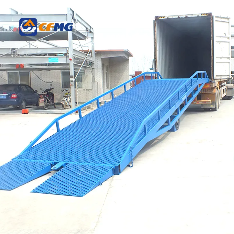 Draagbare Mobiele Hydraulische Vrachtwagen Container Trailers Heftruck Laden Lossen Dock Werf Ramp Voor Verhuur