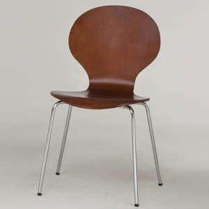 Ensemble de table à manger moderne à 6 chaises Mobilier de maison en bois empilable pour cuisine - Product Image 1