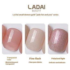 ชุดทำเล็บมืออาชีพ LADAI คุณภาพสูง สีนู้ด 23 สี เจลทาเล็บกึ่งถาวร พร้อมหลอดไฟ <span class=keywords><strong>LED</strong></span> สำหรับทำเล็บ รับผลิตแบรนด์ส่วนตัว - Product Image 4
