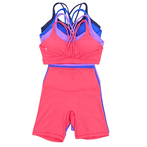 Wholesale <b>Women</b> Gym Long Sleeve Yoga Sets Ladies Sport <b>Leggings</b> And High Manufactures Top Gym Sets - Product Image 1