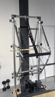 Tour de Pilates de Luxe Haut de Gamme en Bois d'Érable avec Rail Coulissant Silencieux en Acier, Réglable, pour la Santé, la Gym, le Yoga et le Fitness