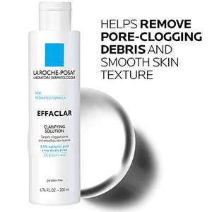 La Roche-Posay Effaclar Solución Clarificante, Tónico para el Acné con Ácido Salicílico y Ácido Glicólico, Tónico Refinador de Poros para Piel Grasa - Product Image 5