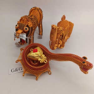 Wholesale Hot Selling Aluminium Wire Craft Travel Agent Gifts Animal Shape Metal Crafts for Gift