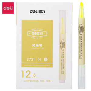 Deli Highlighter Pen 6 Colors Fluorescent Marking For Students Note Taking - Product Image 5
