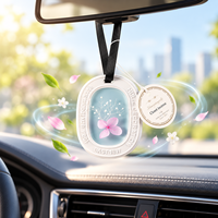 Diffuseur d'arômes en diatomite céramique solide personnalisé pour voiture, désodorisant en gypse, 5-8 cm, évaporation naturelle, 180 jours, vente en gros