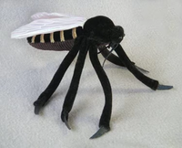 Peluche géante insecte microbien moustique, animal en peluche personnalisé, rembourrage en coton PP, matériau polyester, couette brodée