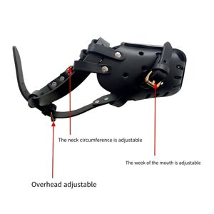 Büyük ırklar için Premium deri köpek namlu | Anti-Bite & Barking kontrol ayarlanabilir maske | Çalışma eğitim dişli toptan - Product Image 5