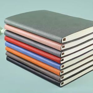 Wholesale High Quality Manufacturer A5 Soft Leather <b>Notebook</b> With Pen for Man Custom logo Business <b>Notebook</b> and Pen Gift <b>Set</b> - Product Image 5