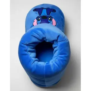 ALLEY Warm Plush Little Stitch <b>Slippers</b> with Ten Sole for Kids' Home Booties - Product Image 1