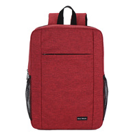 Sac à dos pour ordinateur portable tendance, coupe ajustée, avec fermeture éclair, panneau dorsal respirant, capacité de 15 L, bretelles arquées pour étudiants